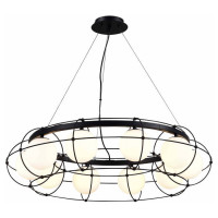 ST LUCE SL1189.403.10 Люстра подвесная ST-Luce Черный/Опал G9 10*5W