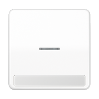 Клавиша с окошком для выключателя с подсветкой и полем для надписи; белая, CD590NAKO5WW