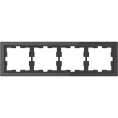 D-Life Рамка 4-ная, черн. оникс,