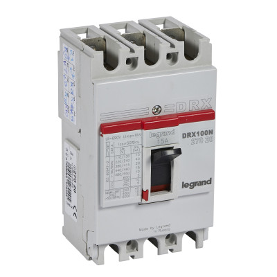 Legrand DRX125 термомагнитный 15A 3П 20KA, 027020