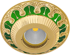 FD1019VEEN Fede Светильник встраиваемый SMALTO ITALIANO, Emerald Green