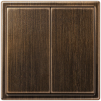 Jung Выключатель 2-клавишный,  серия LS 990