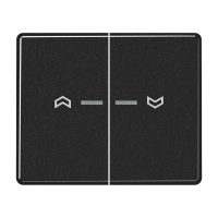 Клавиши для сдвоенной кнопки BCU; черные, SL595KO5PSW