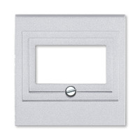 5014H-A00040 70 - Накладка ABB Levit для розеток USB / HDMI / VGA серебро - 2CHH290040A4070