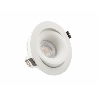 Denkirs DK2120-WH Встраиваемый светильник, IP 20, 50 Вт, GU10, белый, алюминий