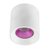 Denkirs DK3090-WH+PI Светильник накладной IP 20, 10 Вт, GU5.3, LED, белый/розовый, пластик
