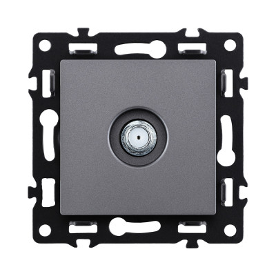 Розетка TV, серый Kollinger Asthetik AS-020GY