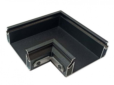 Denkirs DK5851-BK Угловой элемент профиля Flod для создания декоративных ниш в натяжном потолке, алюминий, черный