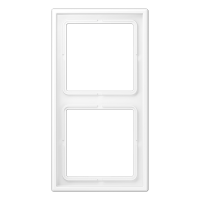 Рамка 2 поста; дюропласт; белый матовый, LS982WWM Рамка 2 поста; дюропласт; белый матовый, LS982WWM