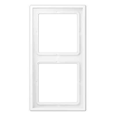 Рамка 2 поста; дюропласт; белый матовый, LS982WWM