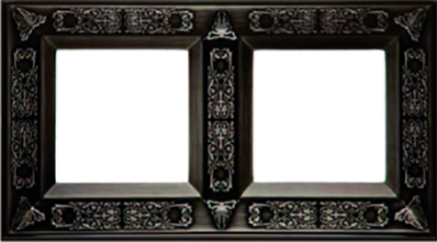 FD01412AS Fede Granada Рамка 2-ная, Antique Silver