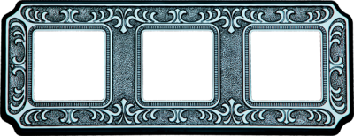 FD01353CB Fede Siena Рамка 3-ная, Bright Chrome