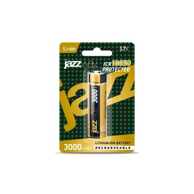 Акк. JAZZway 18650 3000 мАч с защитой BL-1, 5012073