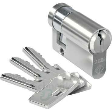 Замок полуцилиндрич., центр. положение для извлечения ключа