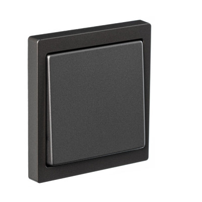 Выключатель 1-клавишный, Цвет - НИКЕЛЬ, серия D-Life