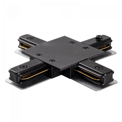 Jazzway PTR/R CX-BL Коннектор чёрный X -обр. (встраиваемый), 5031937