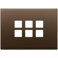 Vimar Накладка плоская, 3 модуля на 6 кнопок, темная бронза, 22693.12