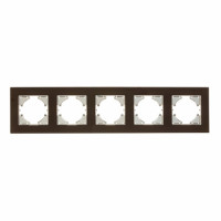 С1150-033 GUSI UGRA РАМКА 5-местная, стекло, цвет коричневый., С1150-033