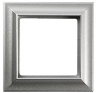 Рамка 1-пост; Eco Profi  Standart; термопласт; алюминий, EPS481AL