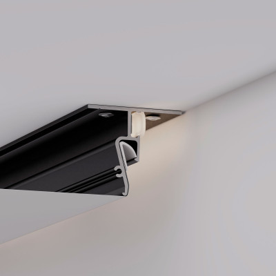 Профиль STRETCH-SHADOW-CEIL-2000 BLACK (A2-CONTOUR-PRO) (Arlight, Алюминий), 040703