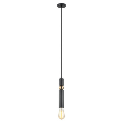 LUSSOLE TRUMAN Подвесной светильник, цвет основания - черный, 1x40W E27, LSP-8145
