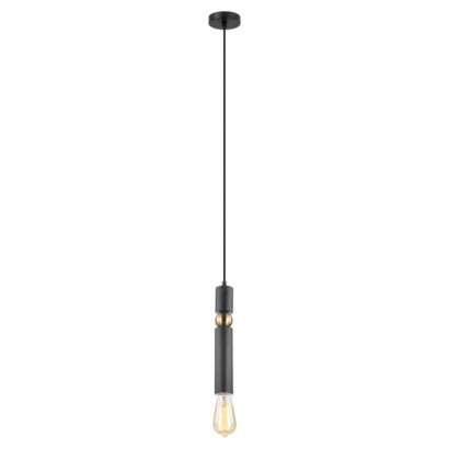 LUSSOLE TRUMAN Подвесной светильник, цвет основания - черный, 1x40W E27, LSP-8145