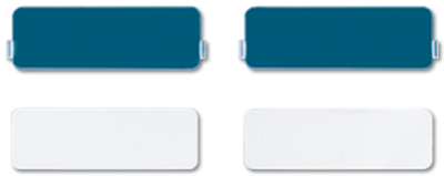 накладка из оргстекла с белой подложкой, поле для надписи 9Х27 мм, для серии СD, CD95NA