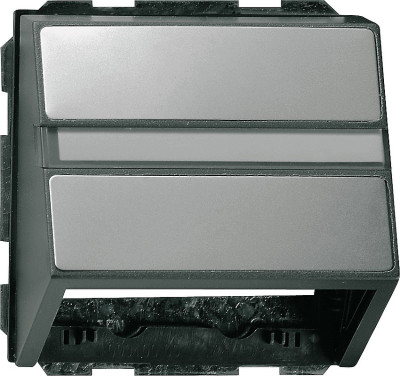 87020 - Gira Edelstahl Накладка с опорной пластиной для розеток средств связи, скошенные края