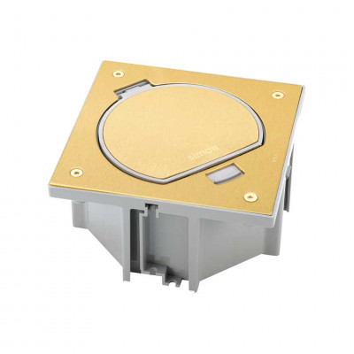 KSE0-23-71 - SConnect Влагостойкая основа IP66 на 1 модуль K45, латунь, Simon