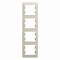 GLOSSA 4-постовая РАМКА, вертикальная, МОЛОЧНЫЙ