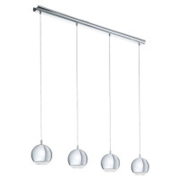 95912 Светодиод. подвес CONESSA, 4х3,3W(GU10), L1010, H1100, сталь, хром/пластик, прозрачный