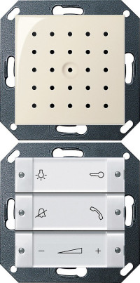 1280101 Gira Квартирная станция скрытого монтажа с переговорным устройством