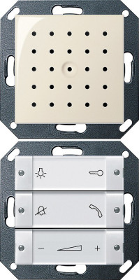 1280101 Gira Квартирная станция скрытого монтажа с переговорным устройством