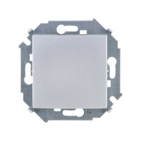 Simon Simon15 Выключатель 1-клав. 16А 250В~, винт. зажим, алюминий, 1591101-033