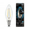 Лампа Gauss Filament Свеча 5W 450lm 4100К Е14 диммируемая LED 1/10/50, 103801205-D