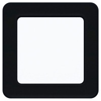 99187 Светодиод. встраив. светильник FUEVA 5, 5,5W (LED), 117х117, ET26, 700lm, 4000K, сталь, черный