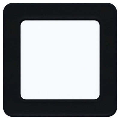 99187 Светодиод. встраив. светильник FUEVA 5, 5,5W (LED), 117х117, ET26, 700lm, 4000K, сталь, черный