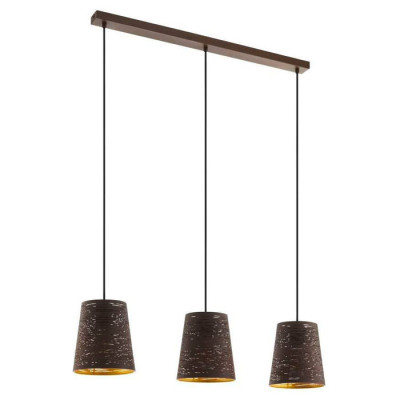 99438 Подвесной потолочный светильник (люстра) SEGEZIA, 3x40W, E27, L880, B180, H1100, сталь, золото