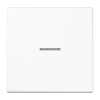 Одинарная клавиша с окошком для балансирных механизмов выключателей (кнопок), в комплекте с CD90HP (крепежный элемент), возможно IP44; дюропласт; белый; LS990, LS990KO5WW