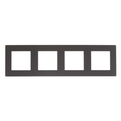 Simon Рамка 4 поста, графит, 2400640-038
