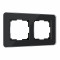 Werkel W0022448/ Рамка на 2 поста Elite (черный, стекло), a063820