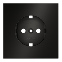 Накладка для розетки с заземлением, S70 Metal (антрацит), VLSM000612