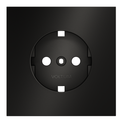 Накладка для розетки с заземлением, S70 Metal (антрацит), VLSM000612