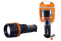 Фонарь светодиодный "Пластик", 7 светодиодов 21 лм/Вт, бат. 2*D TDM Electric, SQ0350-0015