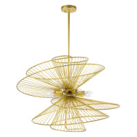 Lightstar 728183 (MD20107-8A) Люстра ZETA 8х40W E14 ЗОЛОТО (в комплекте)