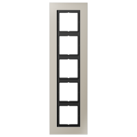 Рамка для серии LS-Plus 5-кратная; благородная сталь, LSP985ES