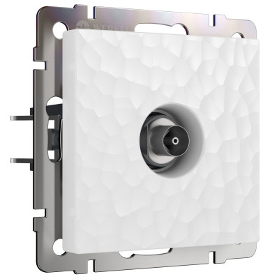 Werkel W1283001/ ТВ-розетка оконечная (hammer белый), a052036