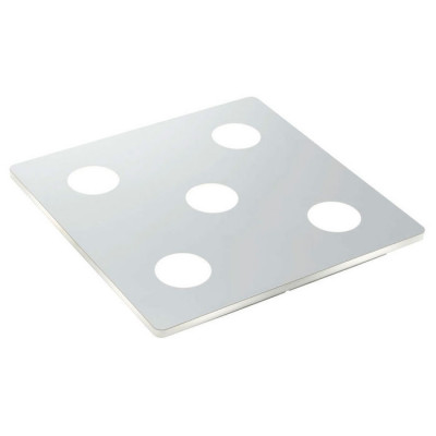 96939 Светод. потолочный светильник  CABUS, 5х5,4 (LED), 350х350, сталь, хром/пластик, матовый