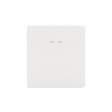 Выключатель ROUND 1 кл перекрестный (переключатель) с подсветкой 10А с/у перламутр KRANZ, KR-78-0718-1