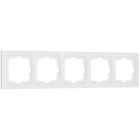 Werkel W0052001/ Рамка на 5 постов Snabb basic (белый), a051300 Werkel W0052001/ Рамка на 5 постов Snabb basic (белый), a051300